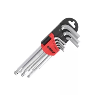 Hosszú imbuszkulcsok golyó 1.5-10mm készlet 9db