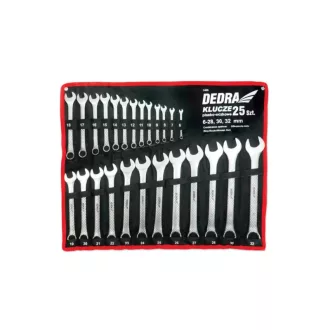 Csillag-villáskulcs készlet 25db PVC tartóban