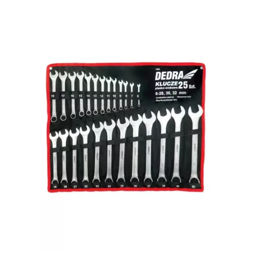 Csillag-villáskulcs készlet 25db PVC tartóban