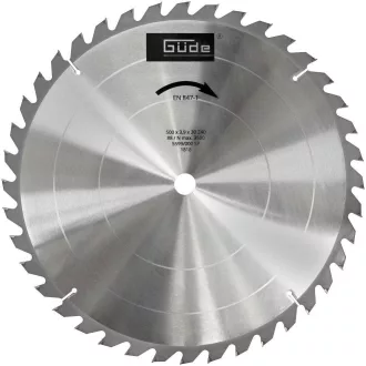 Güde Fűrészlap HM 500X30 X3,6 MM 40 Z 1817