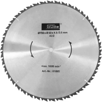 Güde Tűzifa fűrészlap HM 700x30x42Z