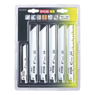 Ryobi RAK06RB Szablyafűrészlap készlet