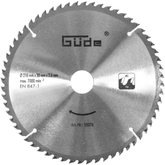 Güde Fűrésztárcsa HM 210x30x60Z