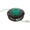 Oleo-Mac damilfej zöld gomb Load&Go 130mm,2.4mmbalos anya adapter 10x1.25mm