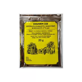   Uvaferm 228 Aromafelszabadíó, hideg és alkoholtűrő borélesztő 20g