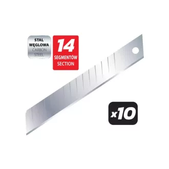 Sűrűn metszett pengék 18mm 14 szegmens 10db