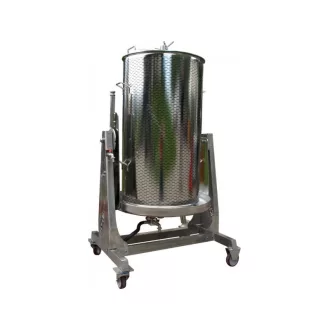 Víznyomásos szőlőprés 250 L + INOX alváz