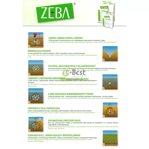 Zeba vízraktározó szuperabszorbens 1 kg